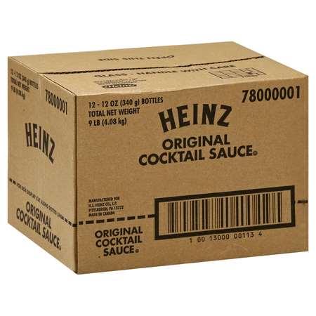 HEINZ Heinz Seafood Cocktail Sauce 12 oz. Bottle, PK12 10013000001134